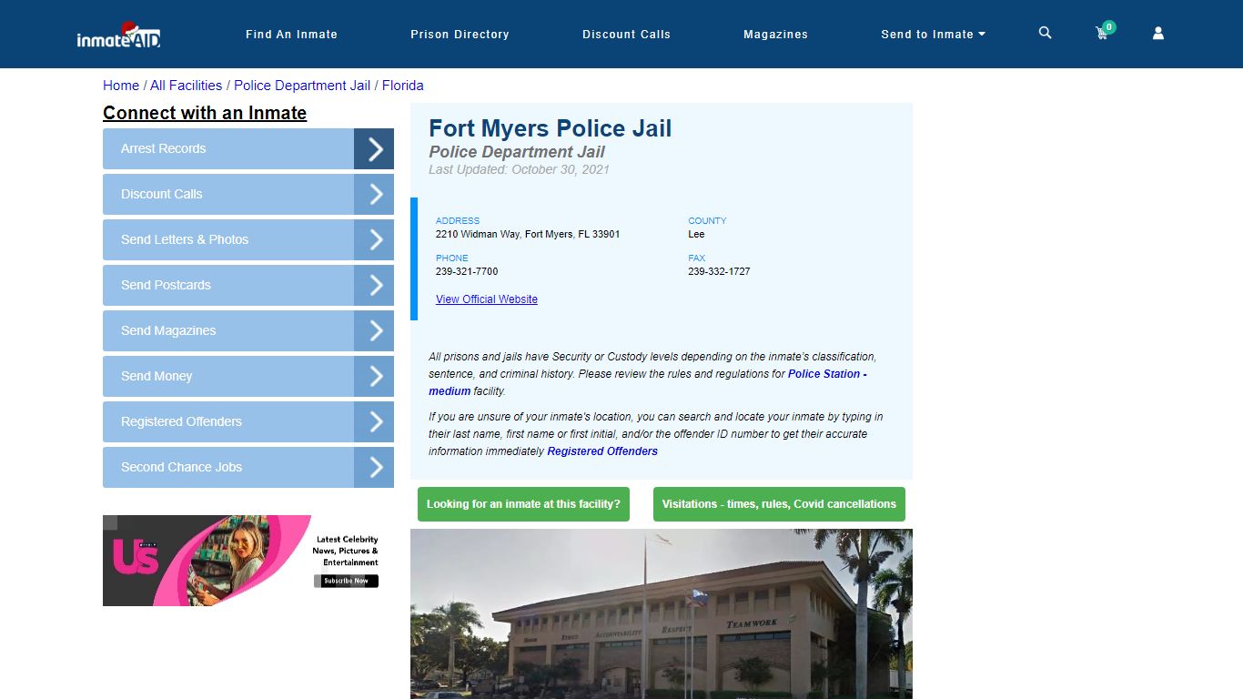 Fort Myers Police Jail & Inmate Search